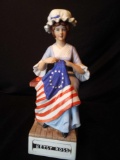 Patriotic McCormick Betsy Ross Decanter