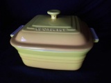 3 Qt Covered Le Creuset Casserole Dish, Yellow