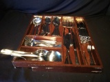 Large set, but incomplete, Wallace flatware, 18/10 China