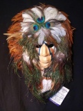 Handmade Native American Medicine mask, By Shamanic Arts