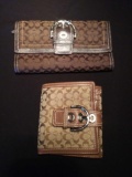 Pair of Coach Clutch Wallets, Unknown If Authentic