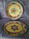 2 Awesome William Sonoma Artistic Bowl and Serving Tray