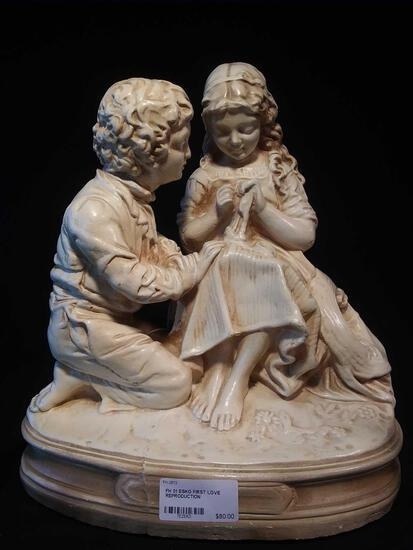 Rare Vintage Chalkware? Esco Statue "First Love"