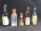 (5) OLD Assorted Glass MINI Liquor Bottles CAN NOT BE SHIPPED