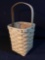 Tall Handled Longaberger Basket with Plastic Liner