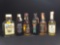 (6) OLD Assorted Glass MINI Liquor Bottles, some with contents. CAN NOT BE SHIPPED