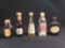 (5) OLD Assorted Glass MINI Liquor Bottles, some with contents. CAN NOT BE SHIPPED