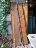 (4) 6 Ft Old Wood Shelf Slats