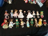 (18) Madame Alexander Dolls, Miniatures McDonalds Toys