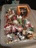 Tray Grouping of Adorable Christmas Ornaments