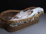 Basket Full of Classy Vintage/Antique Formal and Casual Ladies' Gloves