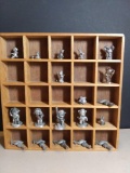 Selection of Adorable Pewter Figurines: Cats, Pelicans, Chihuahua, chipmunk