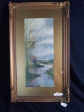 Framed Artist George Howell Gay Landscape Print