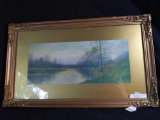 Framed Artist George Howell Gay Landscape Print