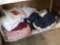 Shelf Lot of Clothes and Linens, All Styles, and More
