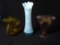 3 Pcs of Mostly Art Glass Style and Vintage