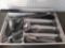 Stainless Kitchen Utensils and Tray with HUGE Knife