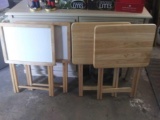 (4) Folding Wooden TV Trays, 2 Styles