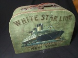 Cute lime green reproduction White Star Line luggage box