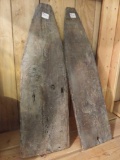 Pair of Wooden Paddles Dated July 15, 1872