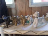 Toy Dog and Elephant Figurines