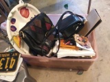 Box Lot with picture frames, dishes, more useful items