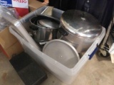 A lot full of pots and pans