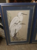 Art Lamay American Egret Picture Framed 43