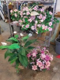 3 Large Linen Floral Arrangements