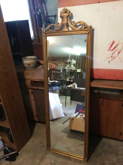 Gorgeous Golden Resin Wall Hanging Full Length Mirror