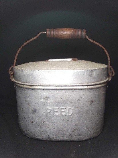 Handled Aluminum "Reed" Pail with insert and Lid