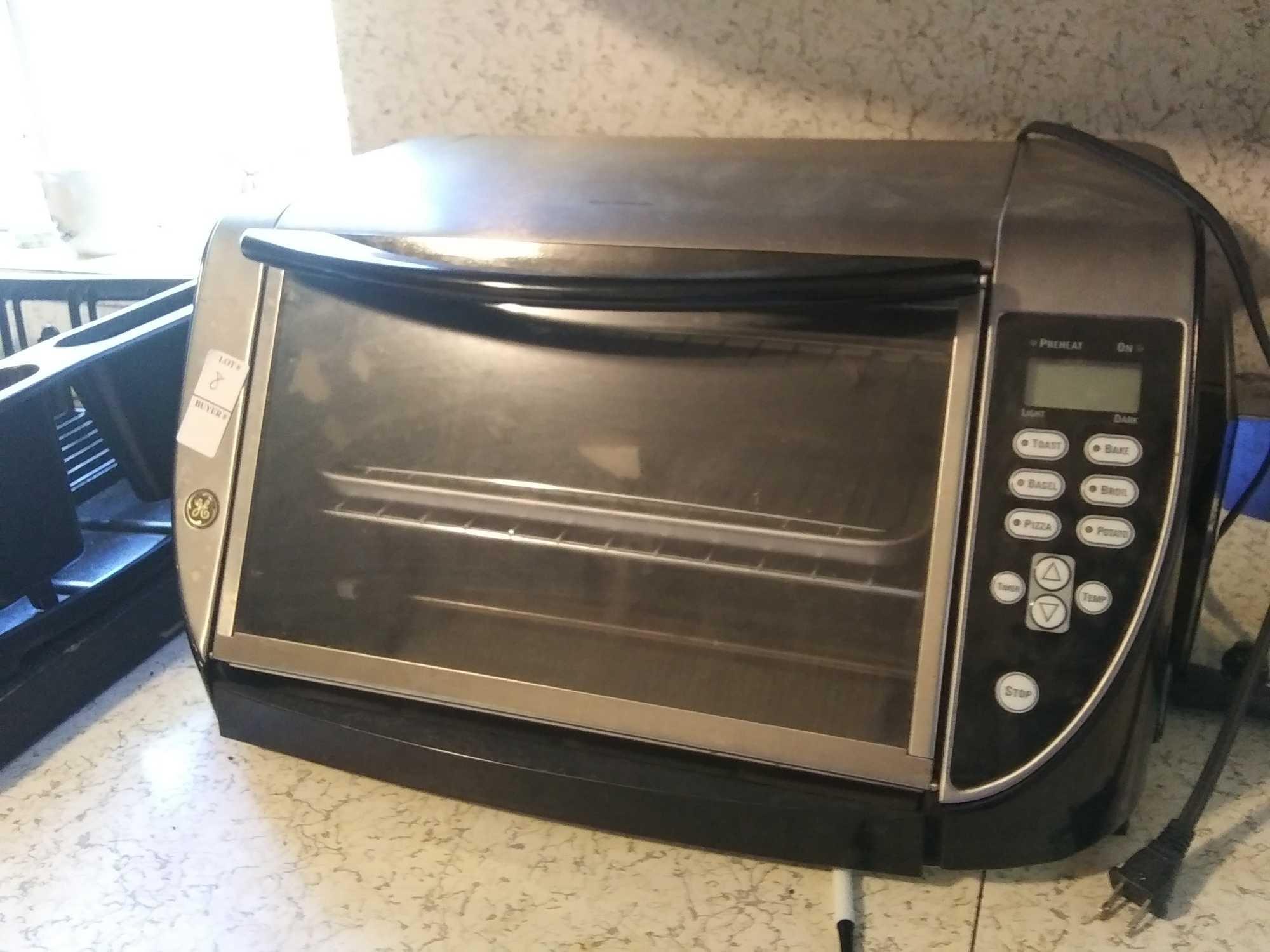 Large stainless GE toaster oven