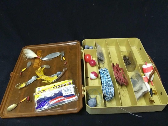 Vintage Magnum by Plano Fishing Tackle Box with Vintage Contents