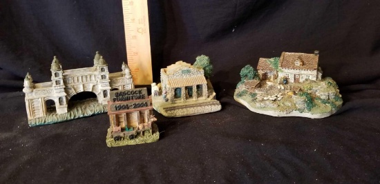Stone and resin grouping including Danbury Mint