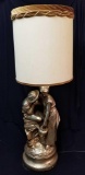 Astonishing replica of Pietro Bazzanti's REBECCA AT THE WELL, 3-way lamp, heavy