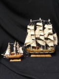 Pair of Vintage Sailing Ship Models. including Pirate