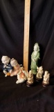 Asian grouping of lovely figurines