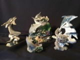 (5) Aquatic Sea life Figures Including (1) Ceramic Dolphin