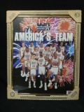 1992 USA, America's team basketball creative energies framed poster