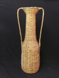 3 Ft Tall Woven Wicker Double-handled Basket