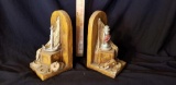 Vintage Nautical bookends, heavy