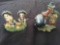 (2) Chipmunks and Huey Dewey and Louie Danbury Mint Disney Perpetual Calendar July March Figurines