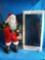 2 Ft Tall Vintage animated and illuminated Christmas display figure, Santa with Lantern by Telco