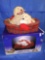 Santa's Best Classic Santa holiday animation puppies in basket
