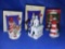 (3) Hallmark Keepsake ornaments, In Boxes, Lighthouses and Church