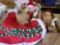 Lot of All Christmas! Santa heads, ornaments, stuffed elves, tree skirts
