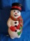 Vintage Snowman Blow Mold Holiday yard art - 38