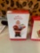 2x Hallmark Keepsake Santa ornaments in boxes