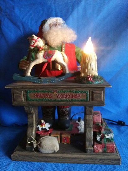 19" Tall Santa in his Workshop Motionette/Animated Holiday Figure by TRIM A HOME