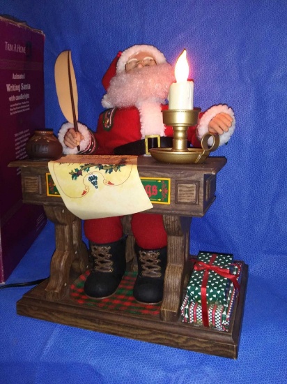 19" Tall Writing Santa Motionette/Animated Holiday Figure by TRIM A HOME